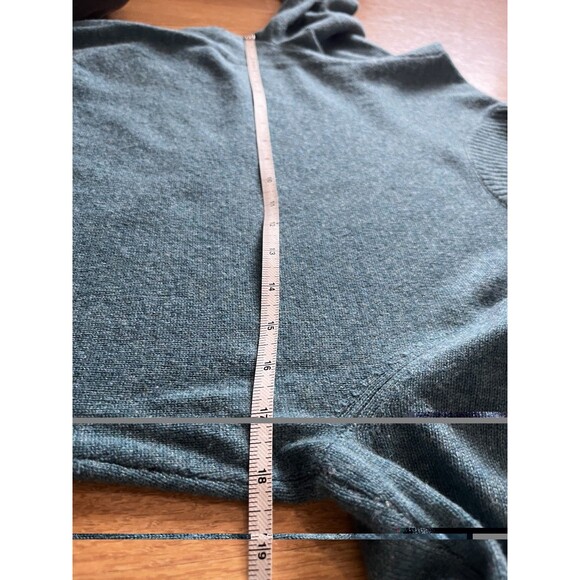 Cashmere Addiction Teal Cashmere Turtleneck Sweater Size Large - Picture 9 of 9